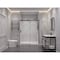 Anzzi 48 in. x 76 in. H Sliding Frameless Shower Door in Matte Black w/ Tsunami Guard Tempered Glass SD-FRLS05701MB - alternate 3